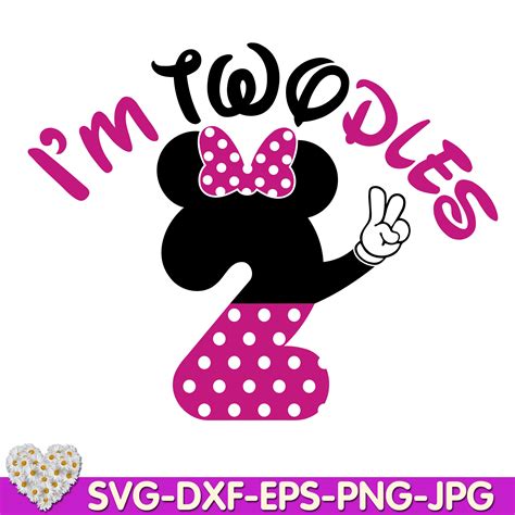 Oh Toodles, I'm Two Mouse Birthday oh TWOdles 2nd Two Birthd | Inspire ...