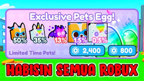 AKU HABISIN SEMUA ROBUX UNTUK DAPETIN HUGE TERBARU DI PET SIMULATOR X