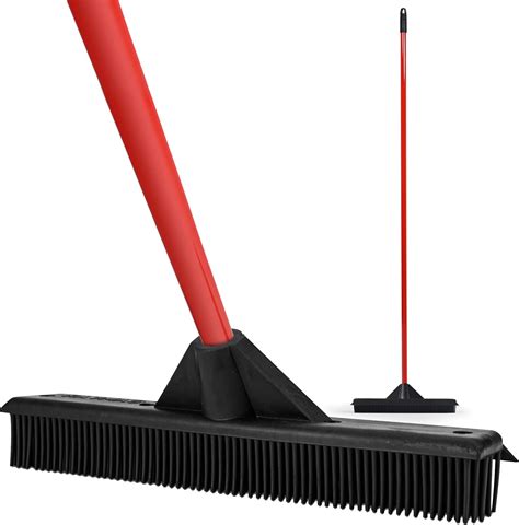 Buy Heavy Duty Rubber Broom By Ravmag Washable Carpet Rake With