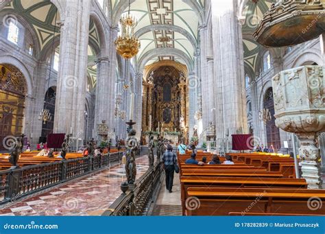 Interior of Metropolitan Cathedral in Mexico City, Latin America ...