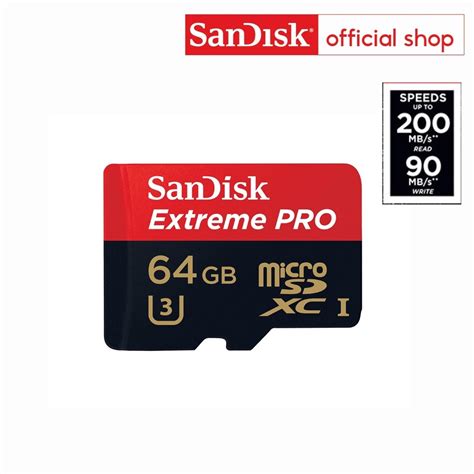 Sandisk Extreme Pro Microsdxc 64gb A2 Sdsqxcu 064g Gn6ma ความเร็วสูง