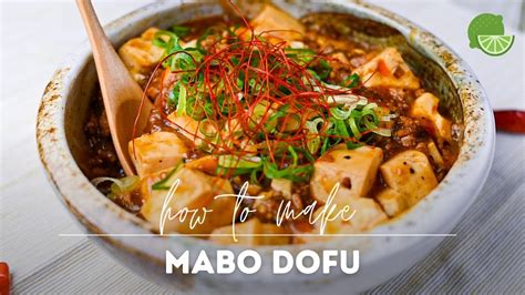 Japanese Mapo Tofu Recipe Mabo Dofu Youtube