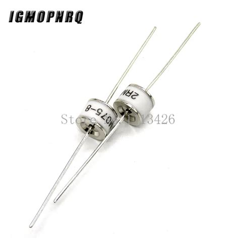 10pcs Lot Ceramic Gas Discharge Tube 2RM075L 8 2RM075 75V 2 Feet 8X6