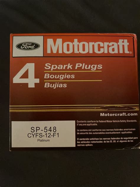 Genuine Oem Motorcraft Platinum Spark Plug Set Of Sp Sp