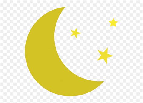 Clipart Moon Yellow - Moon Clipart, HD Png Download - vhv