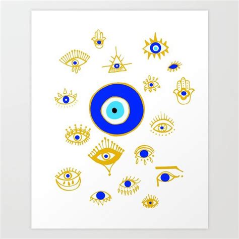 evil eye Art Print | Evil eye art, Eye art, Mini art