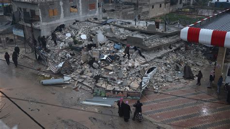 The earthquake struck war-scarred northern Syria. - The New York Times