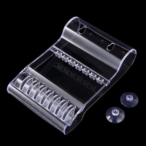 Piece Transparent Plastic Portable Salon Scissors Holder Racks