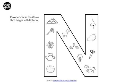 Letter N Recognition Worksheet Primarylearning Org Worksheets Library