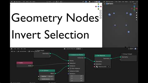 Applying Different Materials To Each Selected Instance Geometry Nodes Blender Youtube