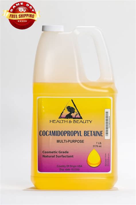 7 lb 1 gal COCAMIDOPROPYL BETAINE COCO Betaine Natural | Etsy