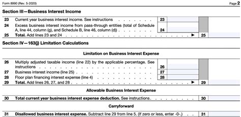 IRS Form 8990 Instructions - Business Interest Expense Limitation