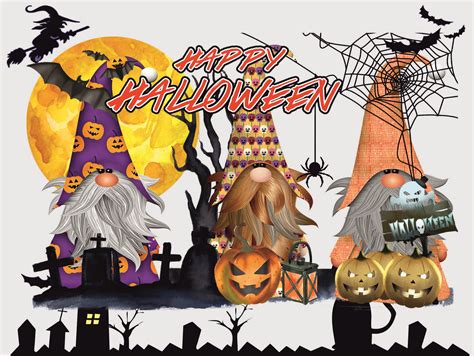 Halloween Gnome Sublimation Graphic By Watercolorarch Creative Fabrica