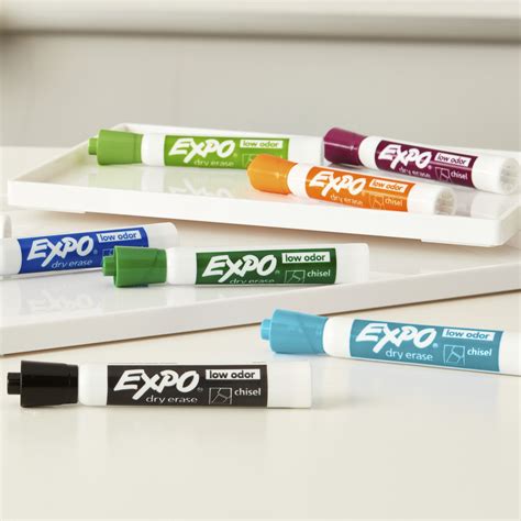 Expo Low Odor Dry Erase Chisel Tip Markers Dry Erase Markers Newell