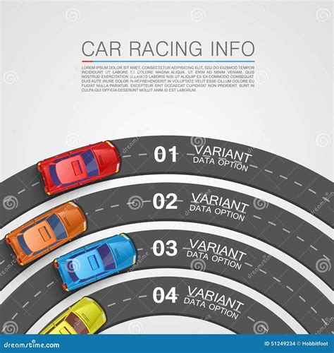 Car Racing Info Art Cover Stock Vector Illustration Of Concept 51249234