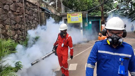 Waspada Dbd Di Tengah Covid Elnusa Fogging Lingkungan Warga Sekitar