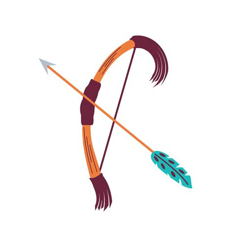 native american bow and arrow illustration 47647105 Vector Art at Vecteezy