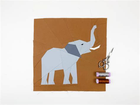 Quilt Safari Part Two Elli The Elephant WeAllSew