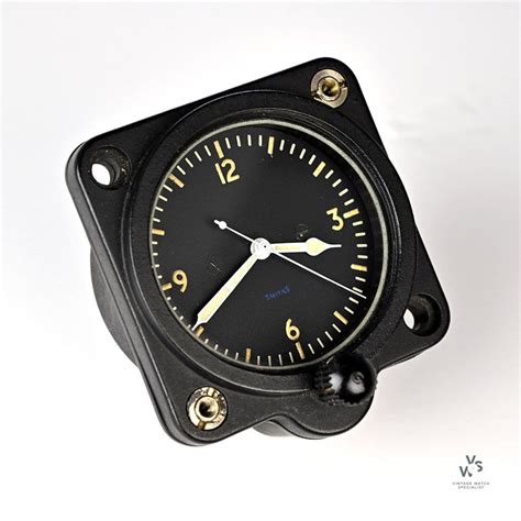 Smiths Raf Aircraft Dashboard Clock Model Ref 5aca Issued 1957 Vintage Watch Specialist