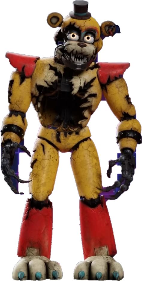 Fnaf Sb Shattered Glamrock Freddy Full Body V1 By Mauriciotoro2006 On