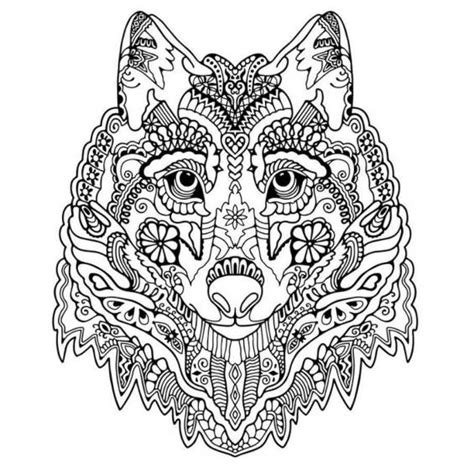 Mandalas De Lobos Para Colorear Nuevos Lobos Pintados