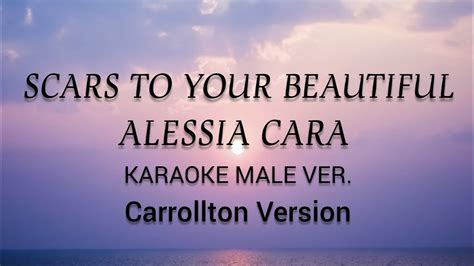 Scars To Your Beautiful Alessia Cara Karaoke Male Carrollton Ver Lyrics Youtube