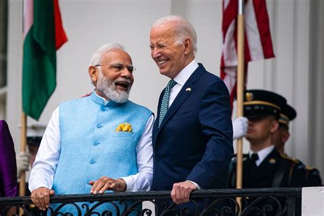 Biden I Premier Indii Og Osili Prze Omowe Porozumienia