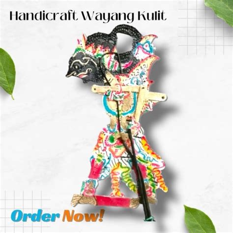 Jual Miniatur Wayang Kulit Asli 30cm Gatot Kaca Gatotkaca Bahan Kulit