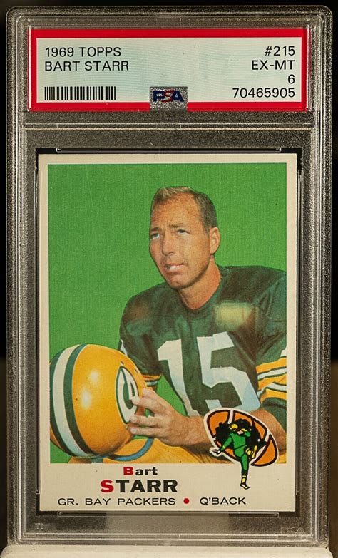 Bart Starr 1969 Topps 215 Base PSA 6 Price Guide Sports Card Investor