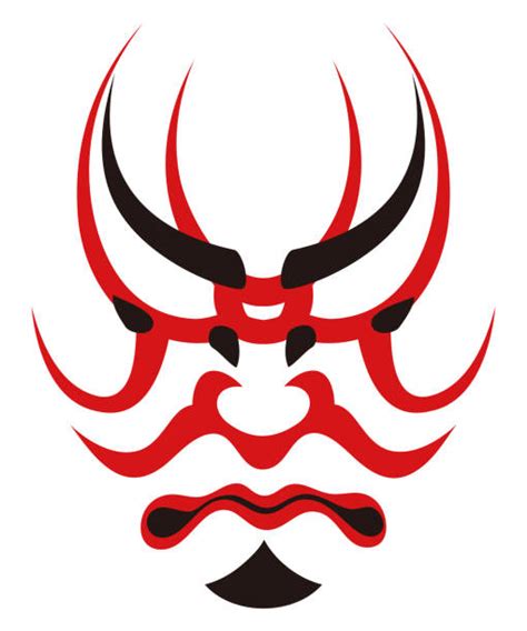 Kabuki Mask Illustrations, Royalty-Free Vector Graphics & Clip Art - iStock