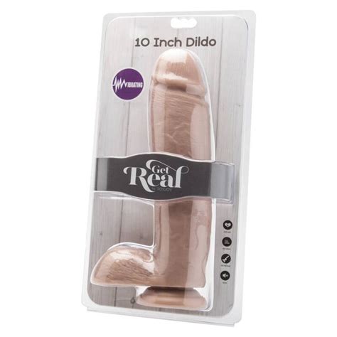 GET REAL DILDO 25 5 CM CON TESTICULOS VIBRADOR NATURAL Seductime