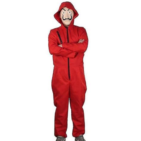 Salvador Dali La Casa De Papel Kostym Money Heist Jumpsuit Mask Outfits