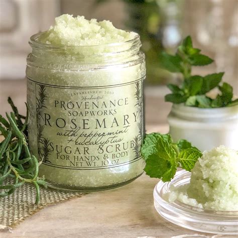 Rosemary With Peppermint Sugar Scrub Provenance Soapworks