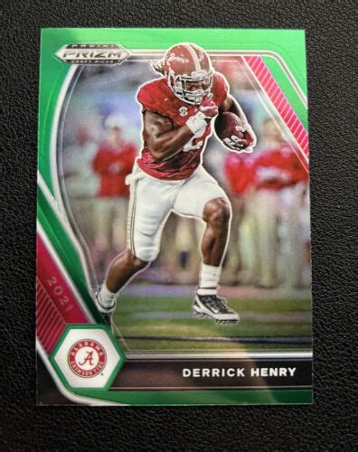 Panini Prizm Draft Picks Green Prizm Derrick Henry Titans Ebay