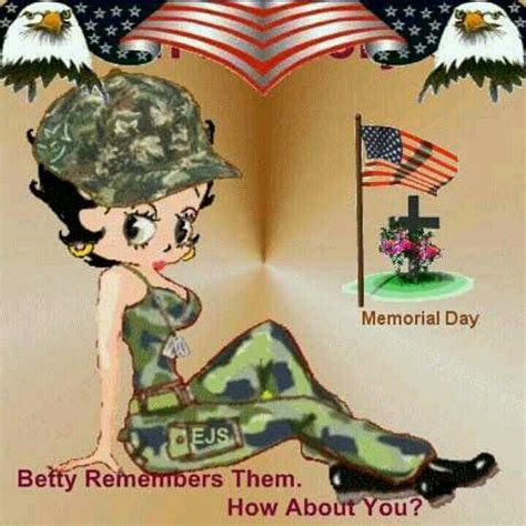 Memorial Day Betty Boop Cartoon Betty Boop Art Betty Boop Pictures