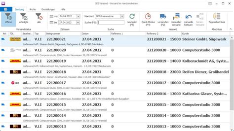 Versandsoftware Eine Software F R Alles Smh