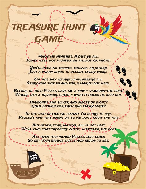 Treasure Hunt Party Game | Treasure hunt games, Treasure hunt, Hunt games