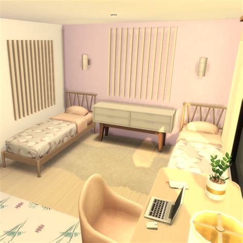 Pink Twin Bedroom Screenshots Rooms Lots The Sims 4