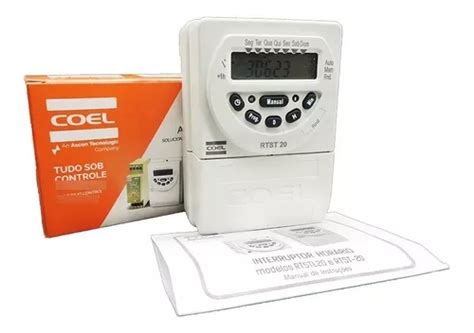 Timer Programador Interruptor Hórario Rtst 20hr p Coel Parcelamento