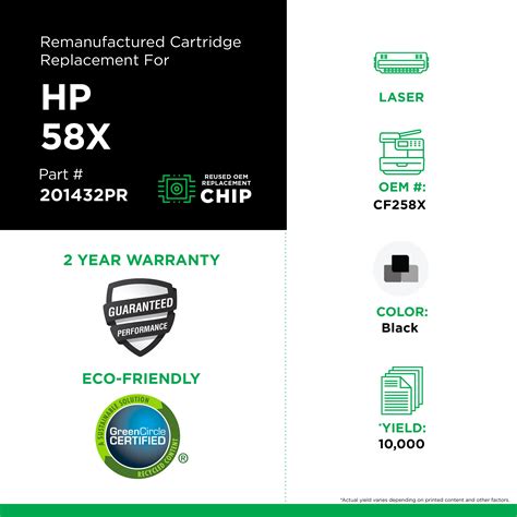 Hp Cf258x Remanufactured Black Laser Cartridge Clover Imaging Group Usa