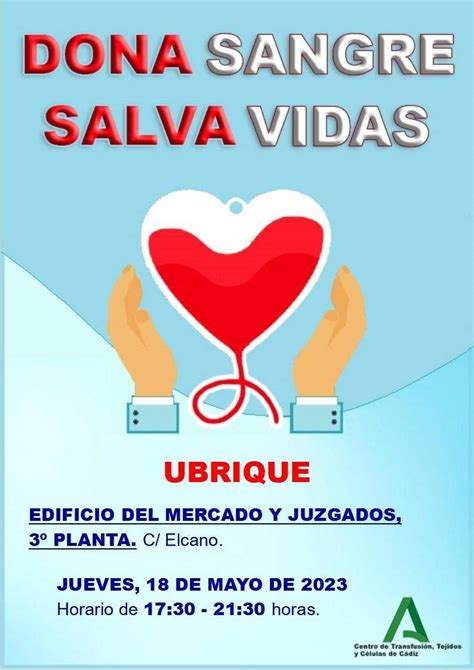 Evento Donaci N De Sangre Mayo Ubrique C Diz Cadena Silva