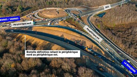 Périphérique de Nantes la nouvelle bretelle de la porte de Gesvres