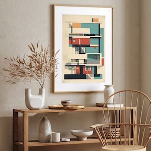 Modern Architecture Poster Mid Century Modern Architecture Modernist ...