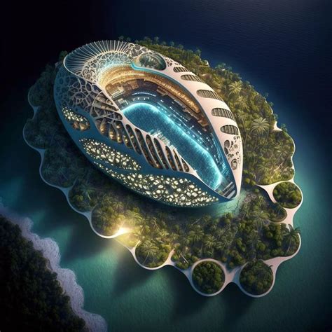 Oceaniums A Biomimetic Generation Of Floating And Sustainable Stadiums