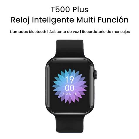 Reloj Inteligente Smartwatch T500 Plus Negro Tutitecno Uy