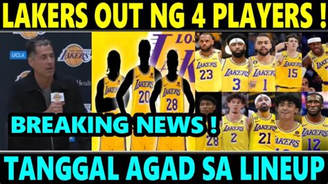 JUST IN Lakers TRADE NA Ng 4 PLAYERS OUT NA Sa LINEUP Ni ROB PELINKA