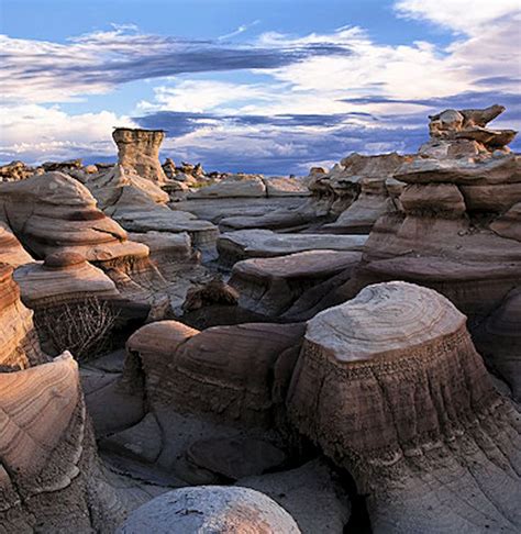 Bisti De Na Zin Wilderness Badlands San Juan New Mexico Landscape