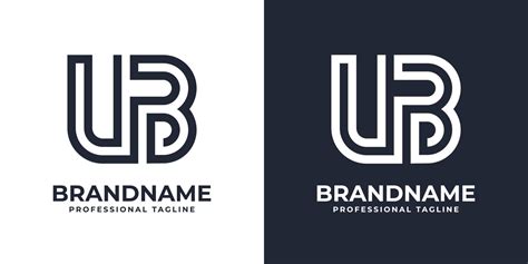 Simple Ub Monogram Logo Suitable For Any Business With Ub Or Bu