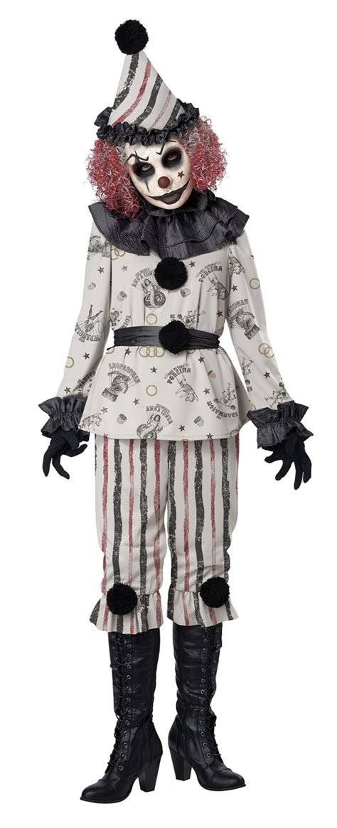 Size Small 5020 011 Vintage Clown Circus Joker Sadistic Clown Adult