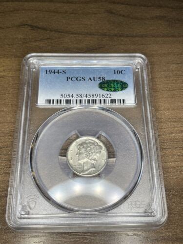 1944 S Mercury Dime PCGS CAC AU 58 EBay